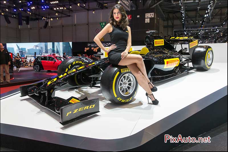 Salon-auto-geneve, F1 en pneus Pirelli P-Zero