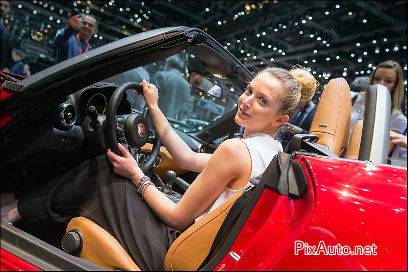 Geneva International Motor Show, Hotesse Fiat 124 Spyder