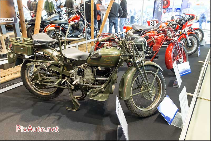 Salon-Moto-Legende, Moto-Guzzi 500 Alce Militaire
