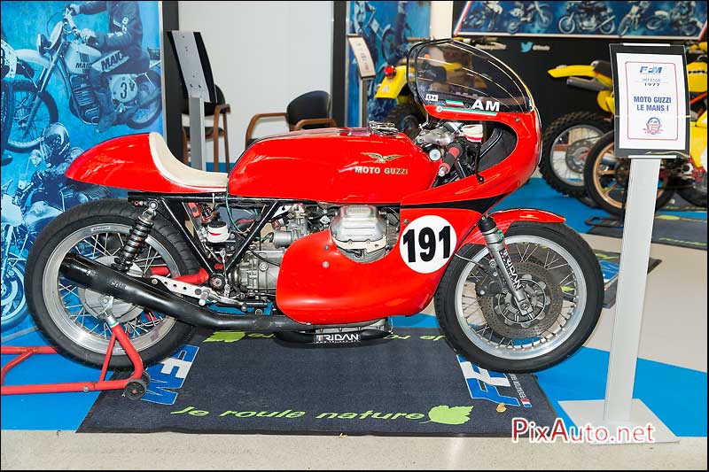 Salon-Moto-Legende, Moto-Guzzi Le Mans I stand FFM