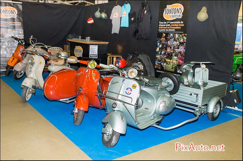 Salon-Moto-Legende, Vespa Avec Remorque Acma