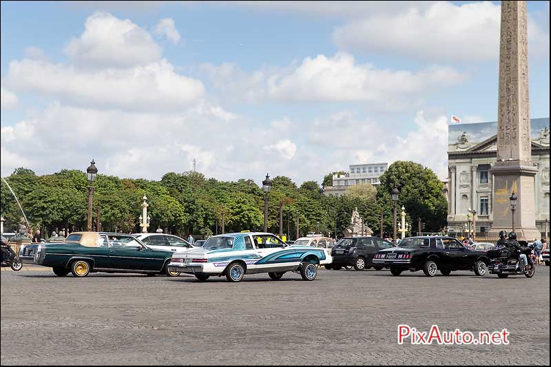 Traversee-de-Paris-Estivale, Lowriders Place De La Concorde