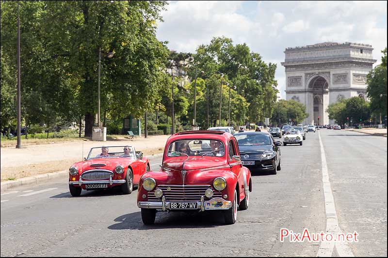 Traversee-de-Paris-Estivale, Peugeot 203 Avenue Foch