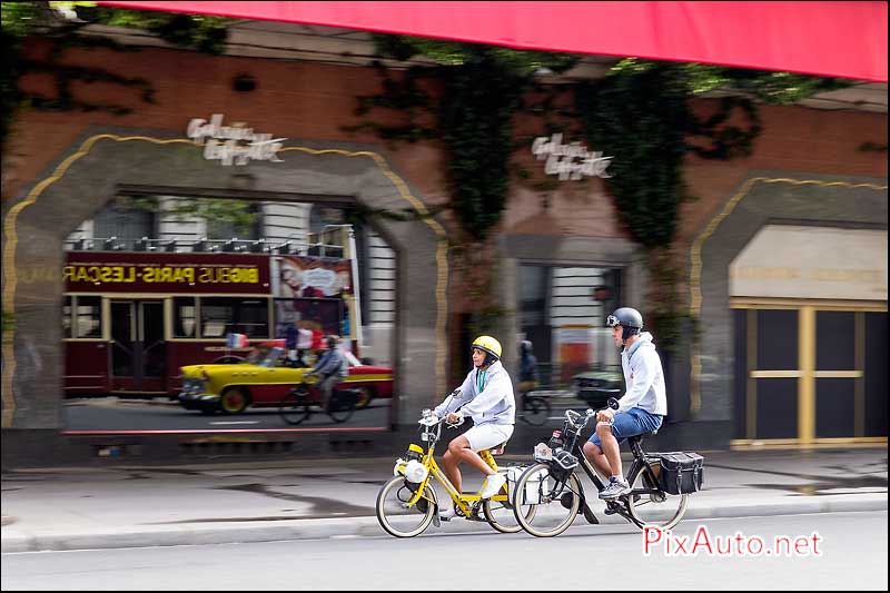 Traversee-de-Paris-Estivale, Velos Solex Bd Haussman