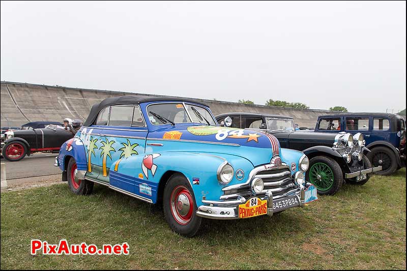 Vintage-Revival-Montlhery, Cabriolet Pontiac