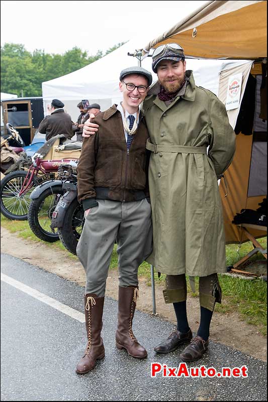 Vintage-Revival-Montlhery, Motocyclistes