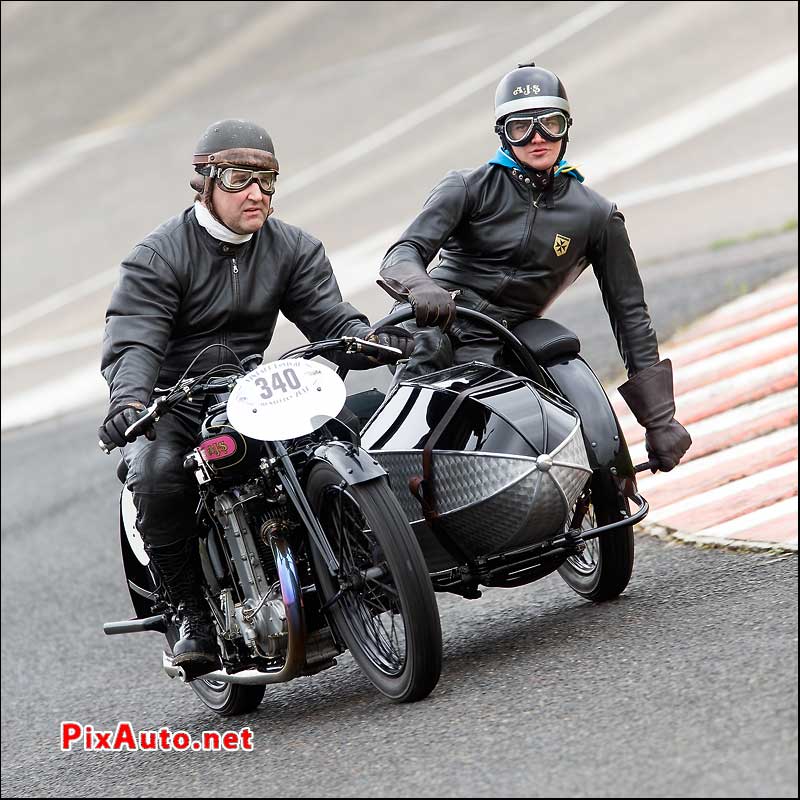 Vintage-Revival-Montlhery, Side-Car Racing AJS M10