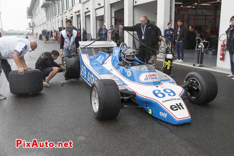 Grand-Prix-de-France-Historique, Changement Pneus Pluies F1 Ligier