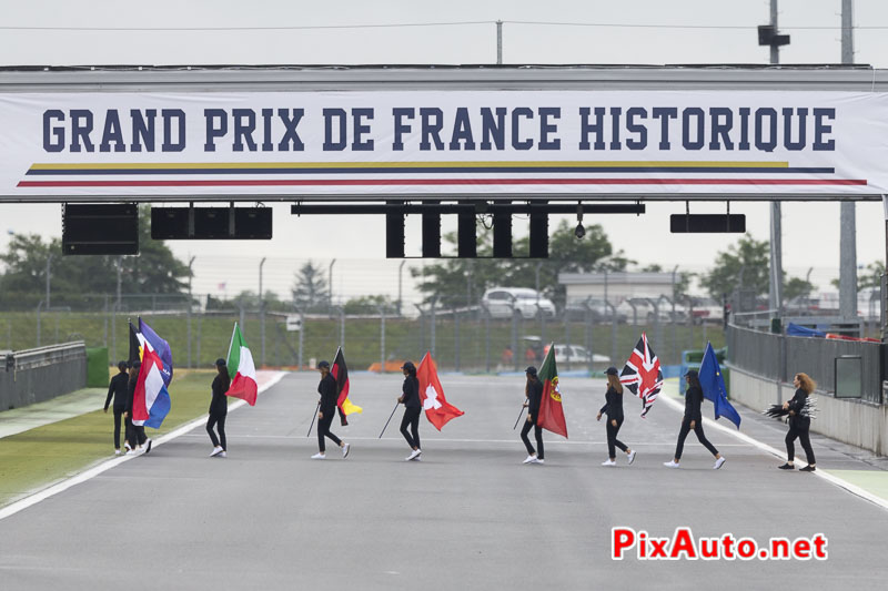 Grand-Prix-de-France-Historique, GP de France Historique drapeaux européens