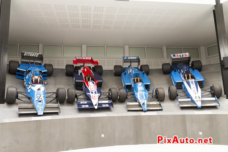 Conservatoire-monoplace-française, F1 Ligier JS21, JS23, JS25 et JS27