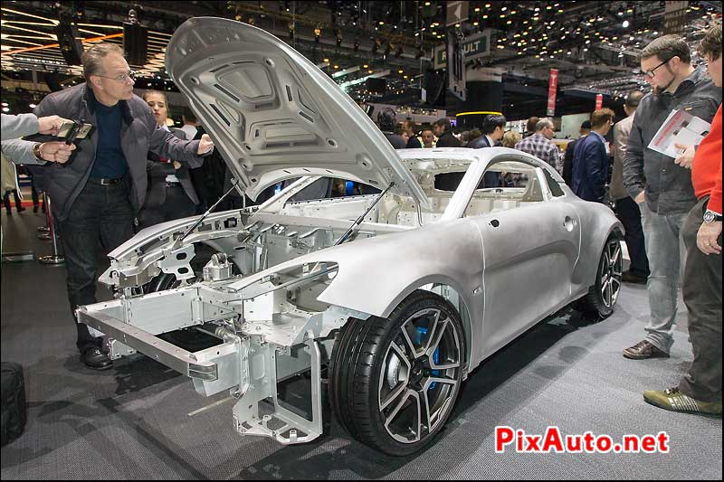 Salon-de-Geneve, Alpine A110 Chassis Aluminium