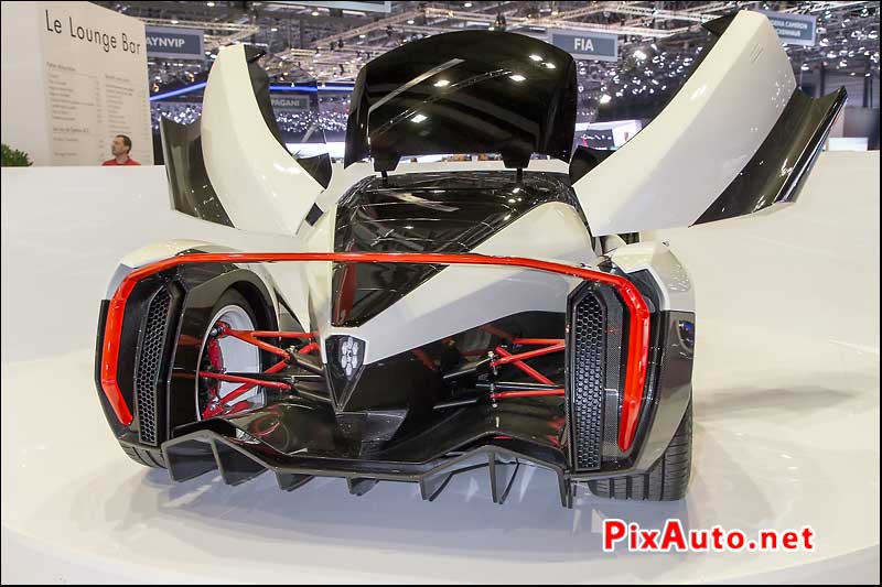 Salon-de-Geneve, Dendrobium Concept Supercar Electrique Arriere