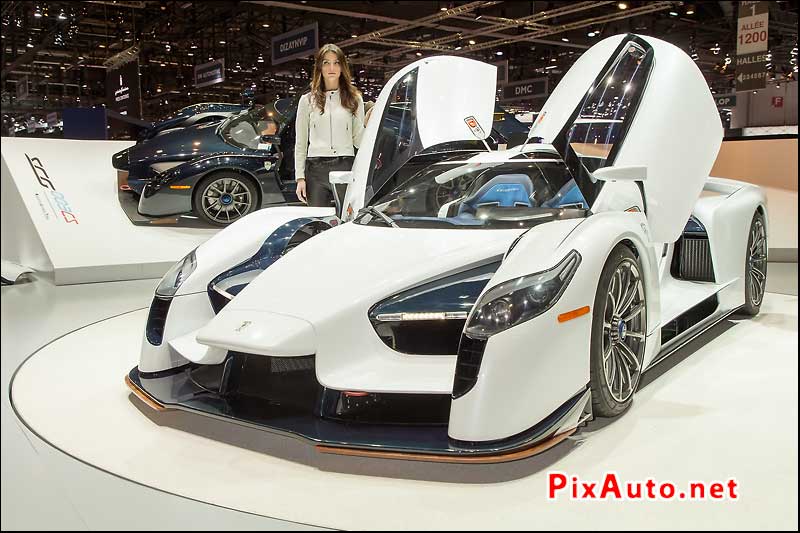 Salon-de-Geneve, SCG003S et Hotesse