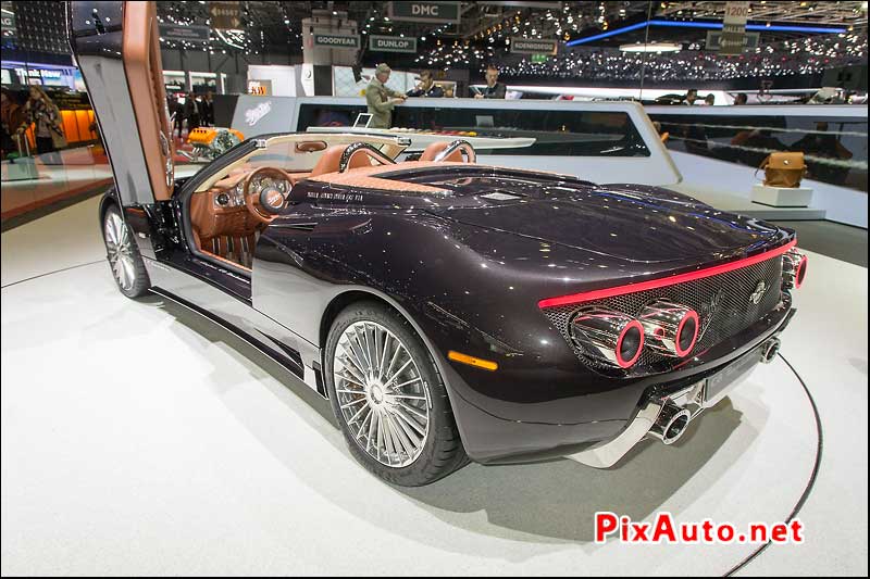 Salon-de-Geneve, Spyker C8 Preliator Spyder Arriere