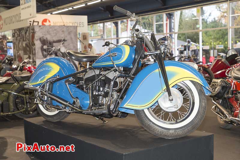 20e Salon-Moto-Legende, Indian Chief 346 Blue Rainbow 1946