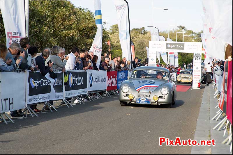 Tour-Auto-Optic-2000, Arrivee Porsche 356 #160 a Biarritz