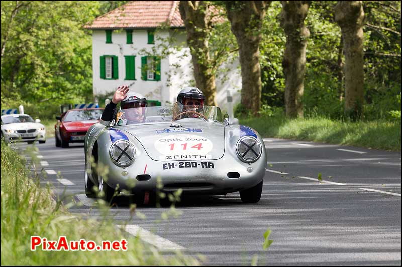 Tour-Auto-Optic-2000, Porsche 550 Spyder #114 Au Pays Basque