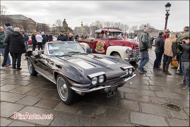 Traversee-de-Paris Hivernale, Chevrolet Corvette Cabriolet 1963