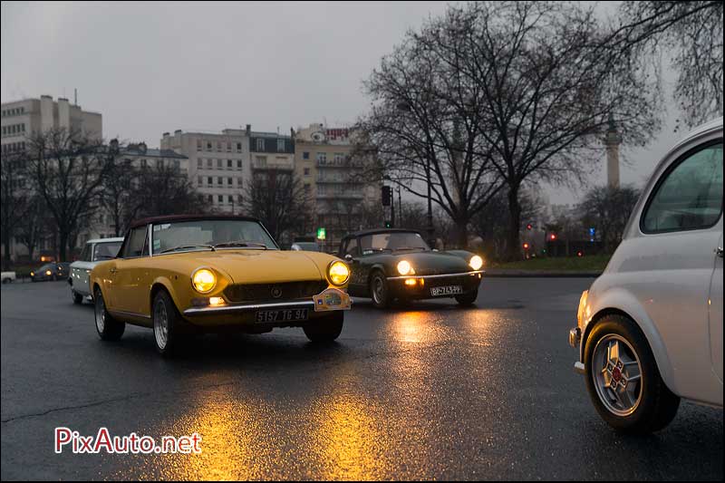 Traversee-de-Paris Hivernale, Fiat Cabriolet