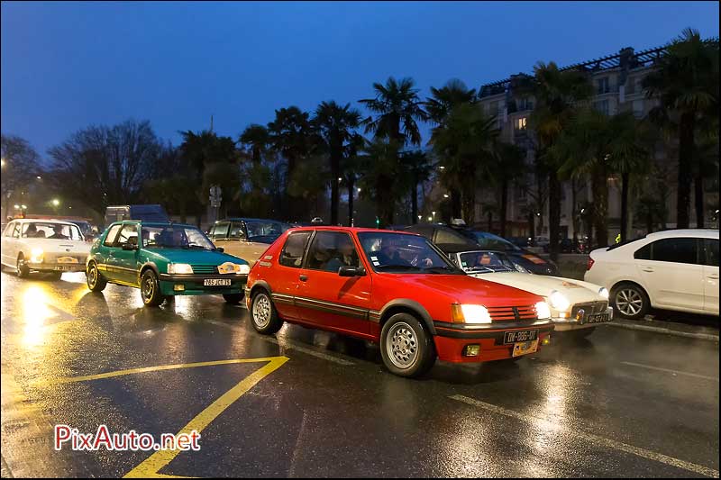 17e Traversee-de-Paris Hivernale, Peugeot 205 GTI