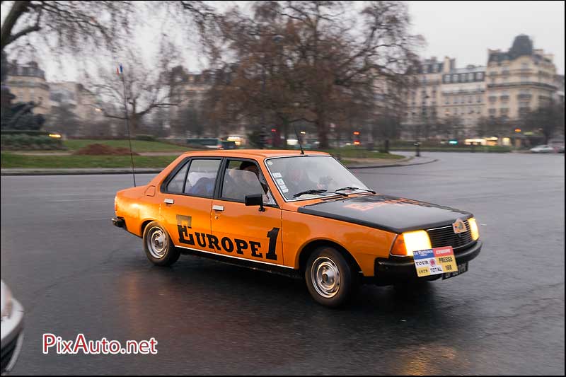 Traversee-de-Paris Hivernale, Renault 18 Europe 1