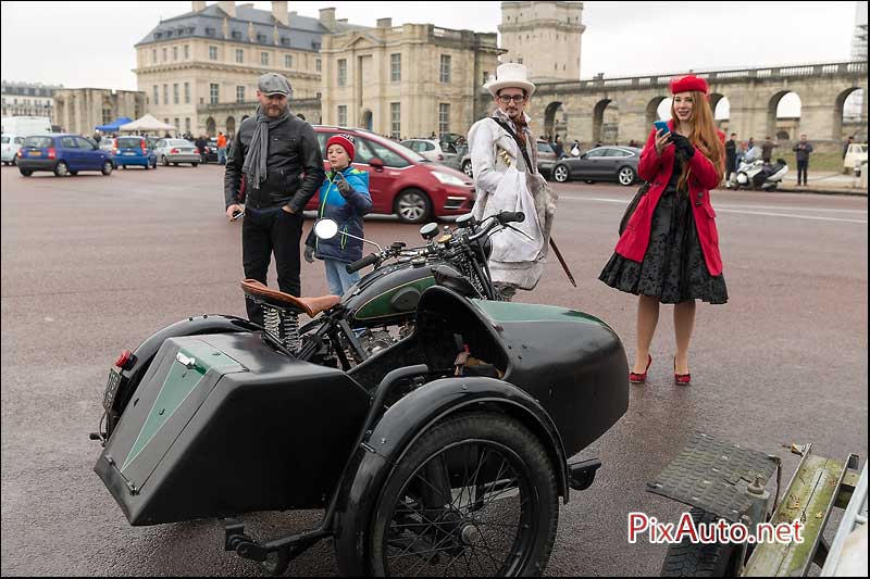 Traversee-de-Paris Hivernale, Side Car Rene Gillet