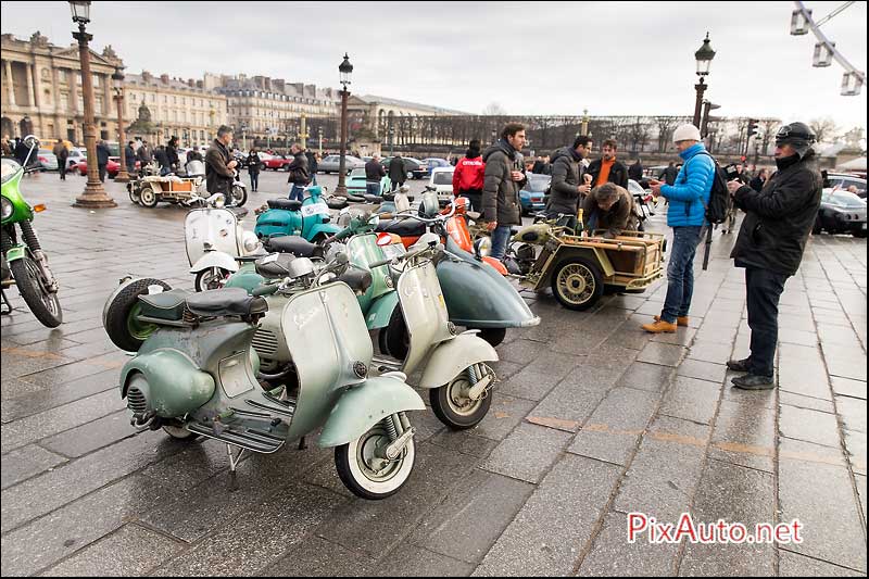 Traversee-de-Paris Hivernale, Vespa Place De La Concorde