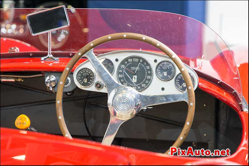 Artcurial Retromobile, Ferrari 166SC Scaglietti Tableau de bord