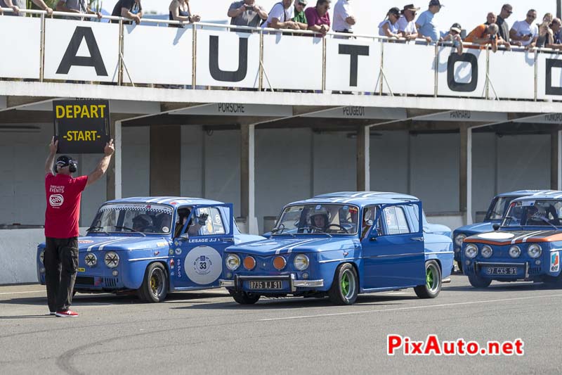 Autodrome Heritage Festival, Depart du Plateau Gordini