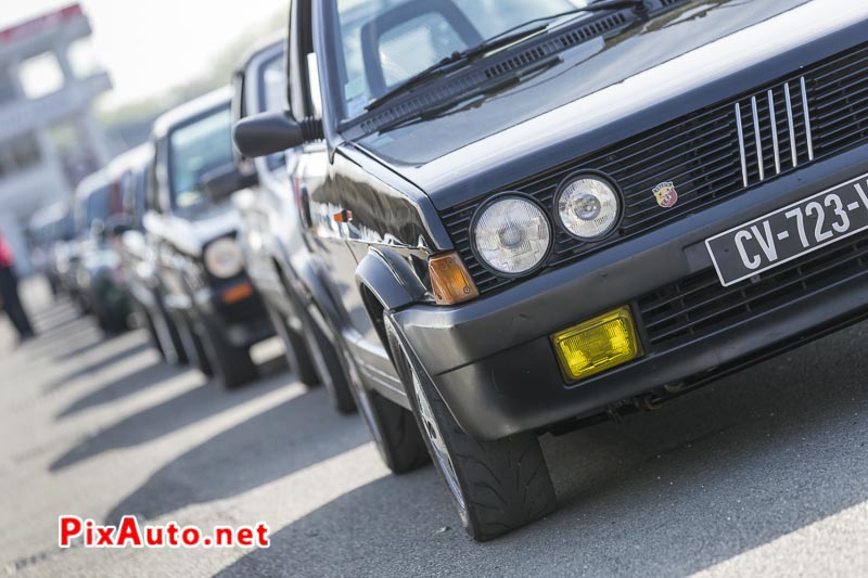 Youngtimers Festival, Grille de depart Fiat Ritmo Abarth