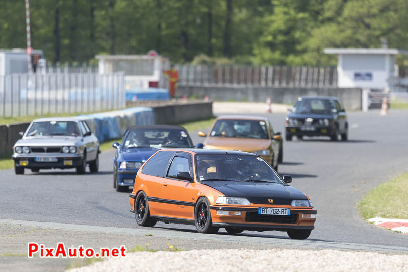 Youngtimers Festival, Honda Civic Orange et Noir