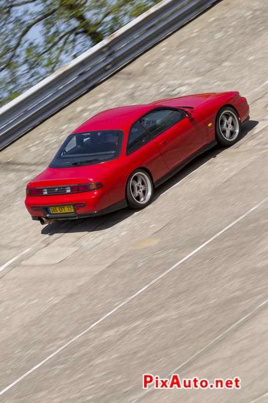 Youngtimers Festival, Nissan 200sx S14 Sur le Banking