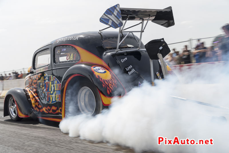 6e European Dragster ATD, Burn Ford Anglia Colin Millar