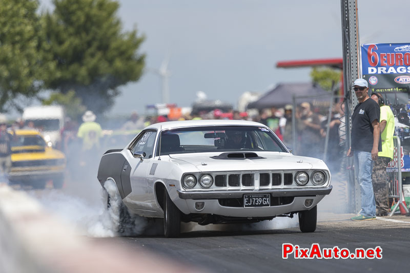 6e European Dragster ATD, Burn Plymouth Barracuda N500