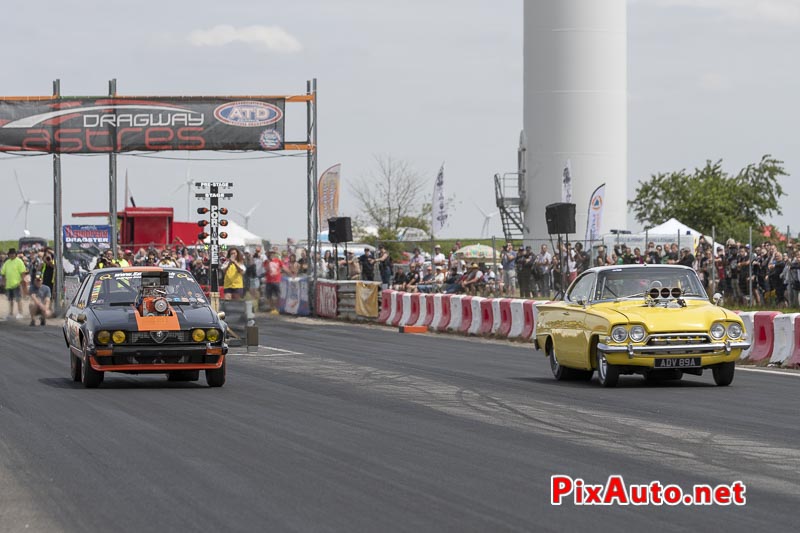 6e European Dragster ATD, Run Alfa Romeo Gtv et Ford Consul Capri