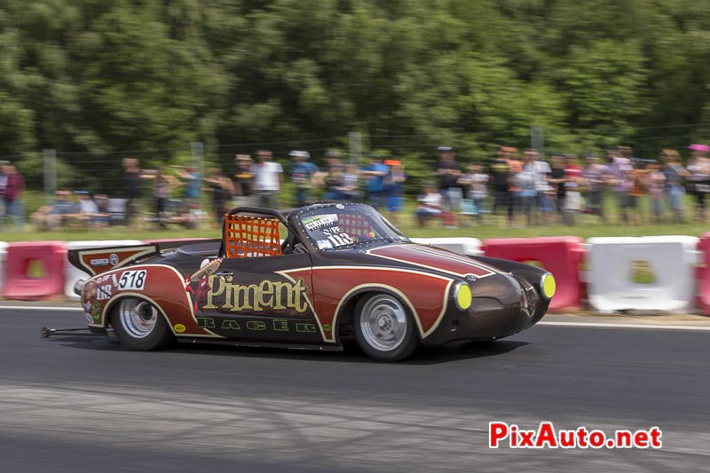 6e European Dragster ATD, Run Frederic Dussart en Karmann-ghia