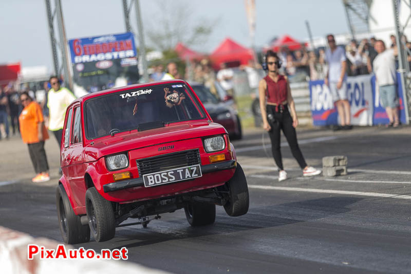 6e European Dragster ATD, Wheeling Fiat 126 Taz Racing