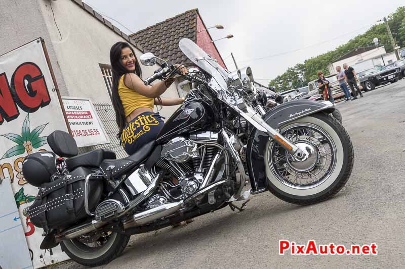 2nd Car Show By Majestics Paris, Harley-Davidson and Sexy Girl