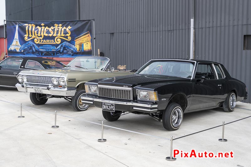 2nd Car Show By Majestics Paris, Lowriders Chevrolet Monte Carlo and Impala