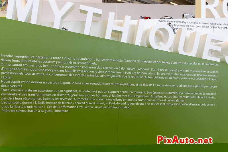 Paris Motor Show, les Routes Mythiques