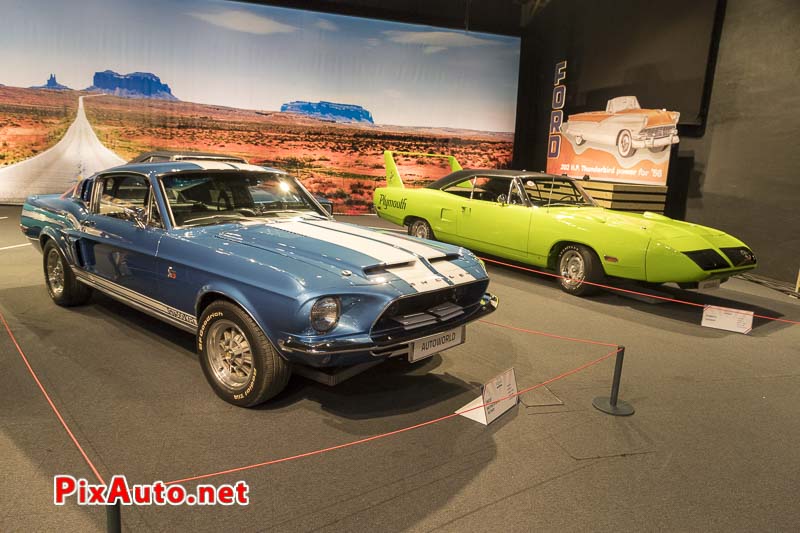 American-Dream-Cars-and-Bikes, Shelby Mustang GT500KR et Plymouth Superbird