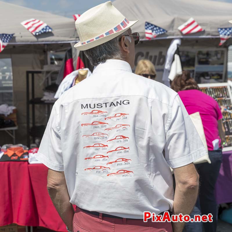 10e Mustang Nats, chemise Generation de Mustang
