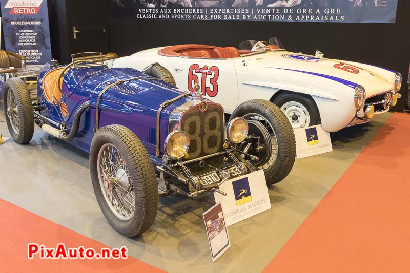 Salon-Retromobile, Casimir Ragot et Mercedes 190 Sl