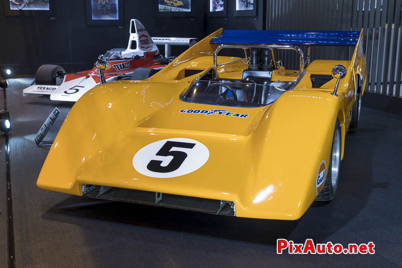 Salon-Retromobile, McLaren M8D Can-Am Orange Papaye