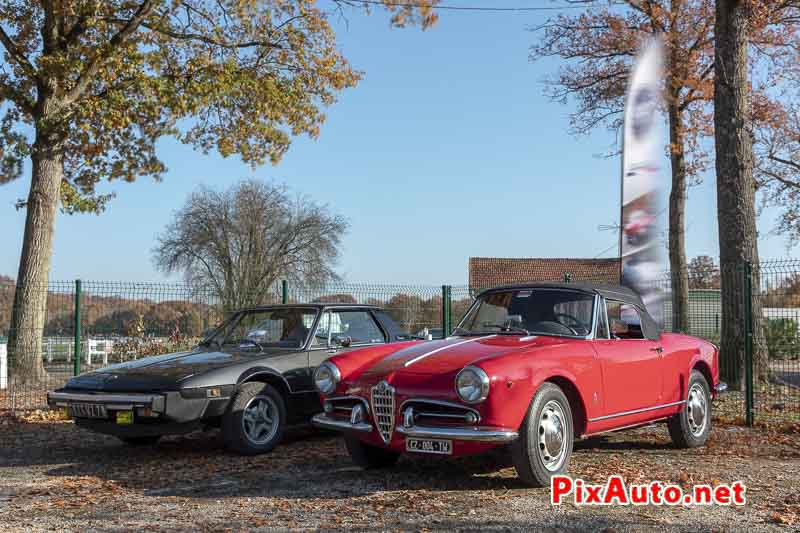 10 Ans de rassemblement Rambouillet, Alfa Romeo Giula Spider et Fiat X1/9