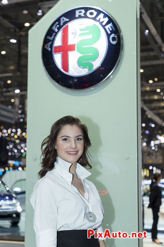 Salon-de-Geneve, Hotesse Stand Alfa Romeo