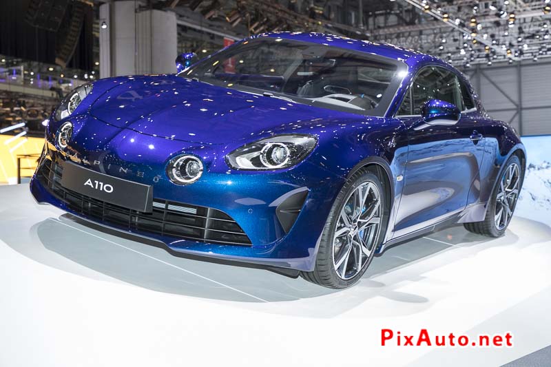 Salon de Geneve, Alpine A110 Legende Bleu Abysse