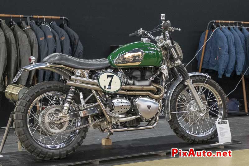 Salon Moto Legende, Scrambler Triumph Bonneville Fcr