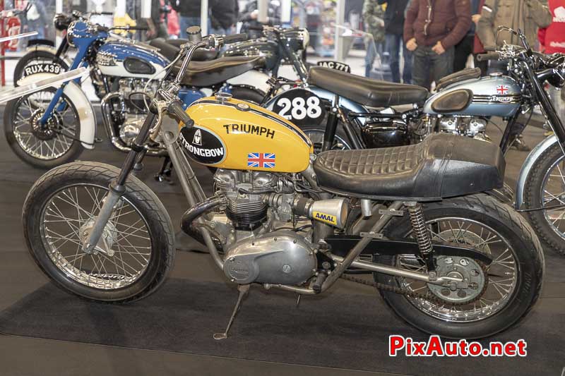 Salon Moto Legende 2018, Triumph T140 Flat-Tracker Strongbow