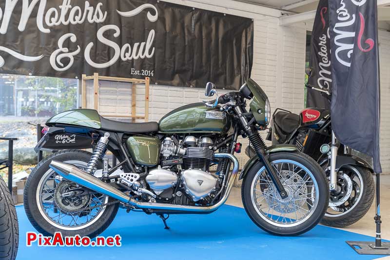 Salon Moto Legende, Triumph Thruxton 900 Green